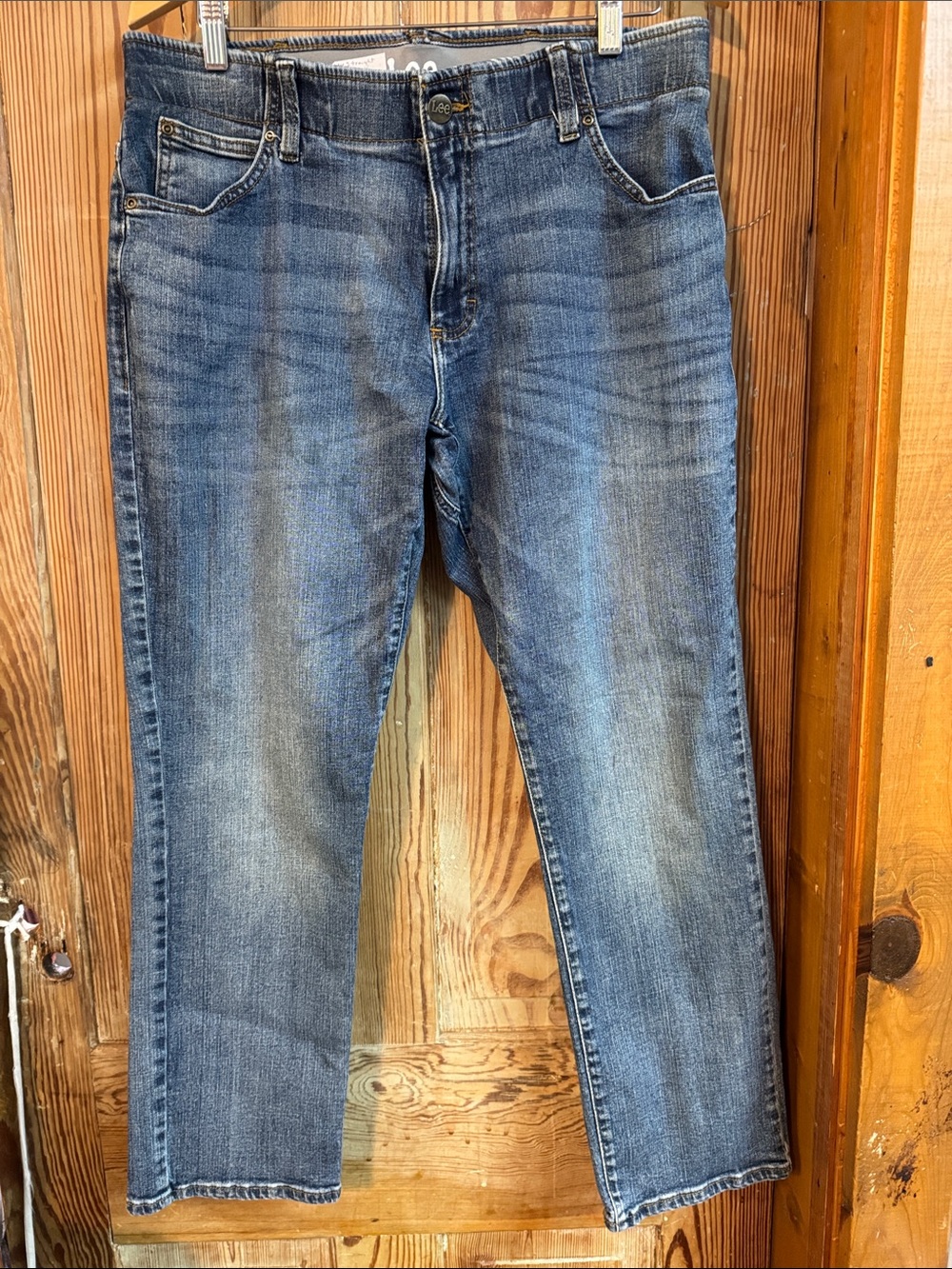 Men's Lee Blue Straight tapered Leg Jeans 34x30